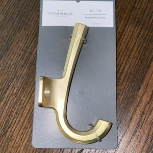 New!! - Hook - Brushed Brass Finish